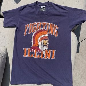 Vintage Fighting Illini Shirt Illinois University